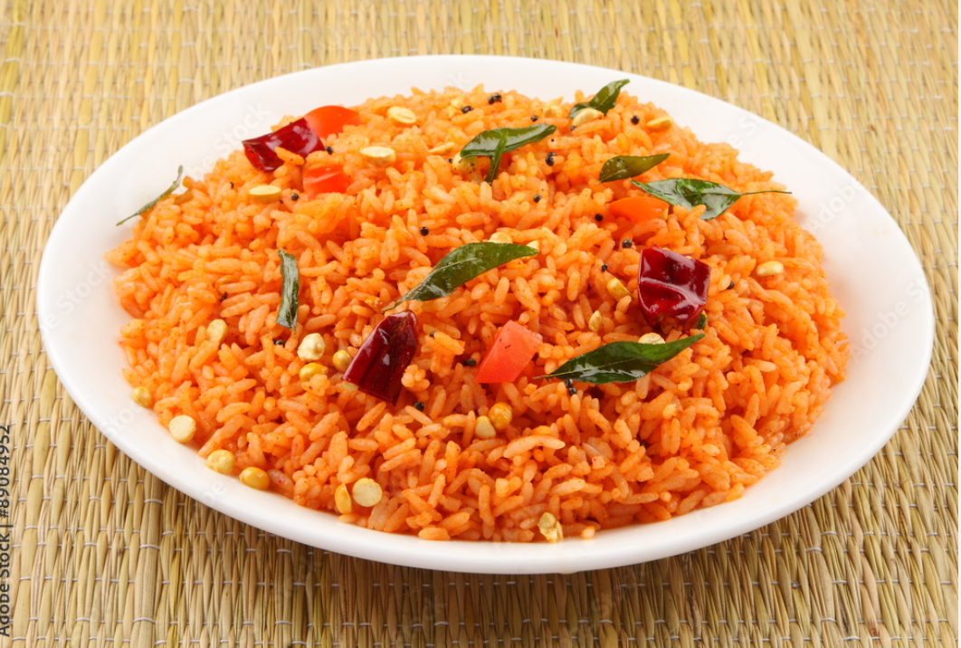 healthy meal tomato rice