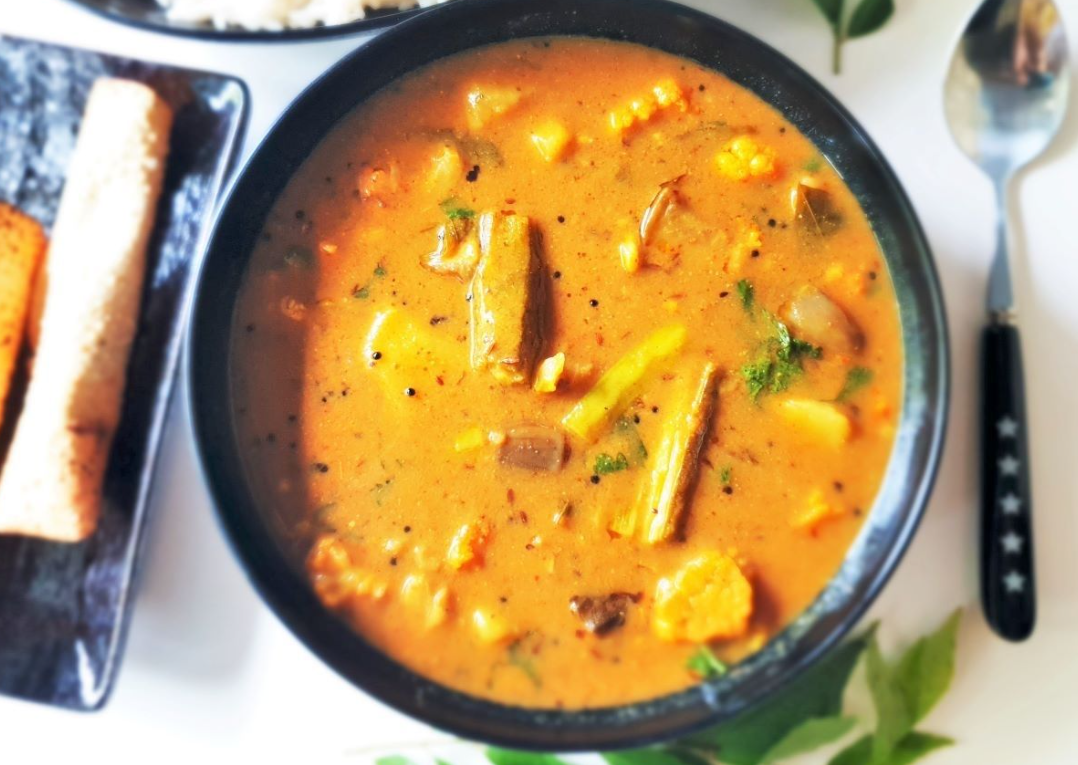 sindhi kadhi curry with chawal