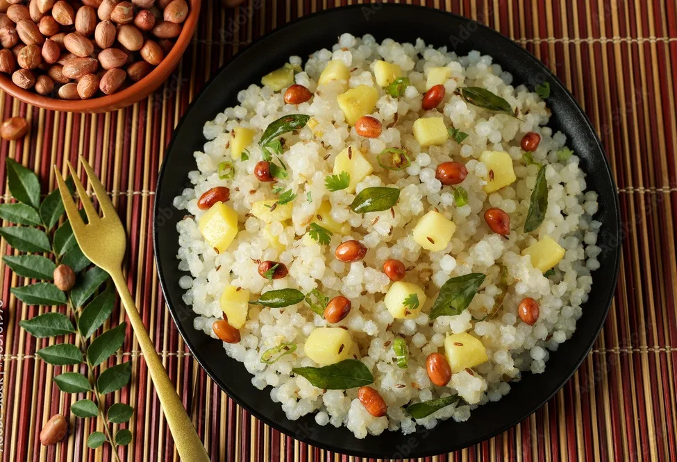 sabudana khichdi sabudana khichri tapioca pearls cassava root sago khichdi mahashivratri shivratri, navratri ram navami festival fasting food