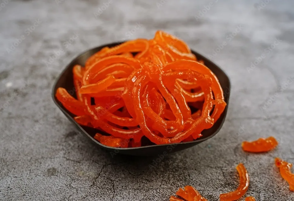 Jalebi or jilebi jangri traditional indian diwali sweets