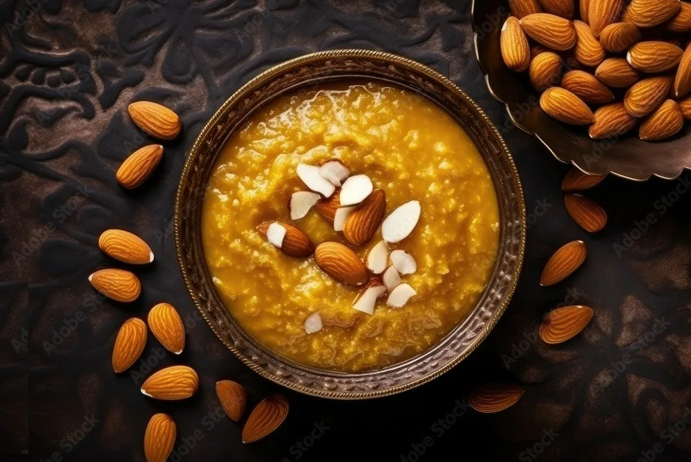 badam halwa almond sheera