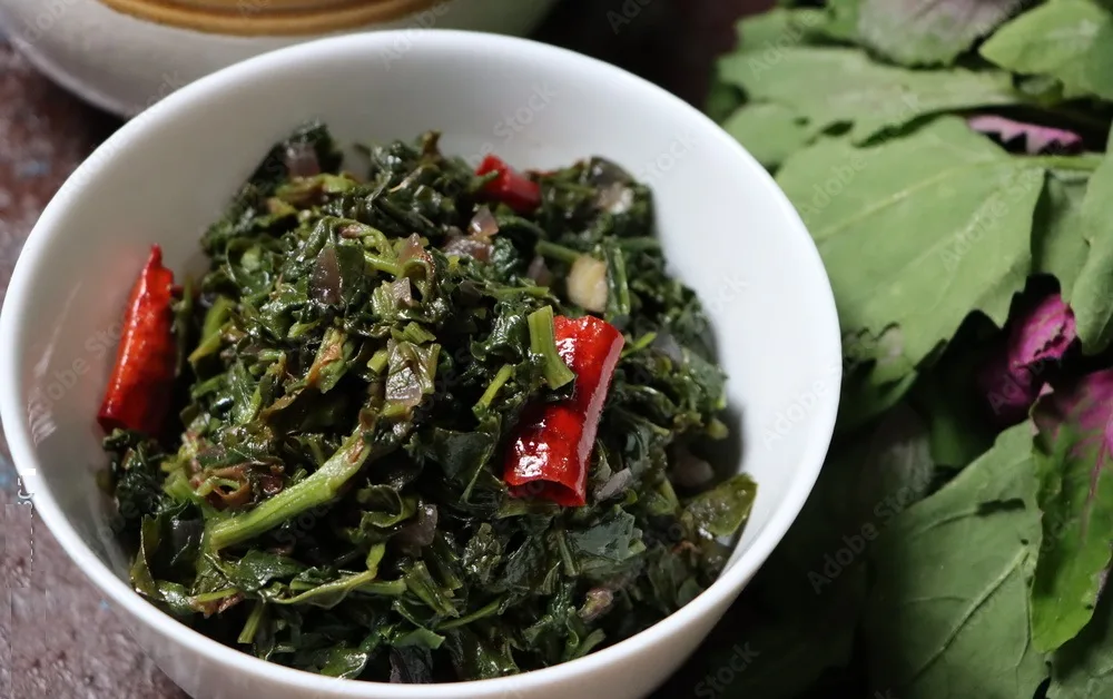 bathua ka saag, pigweed leaf curry, indian traditional food