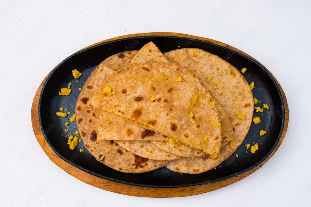 dal paratha or chana dal stuffed paratha