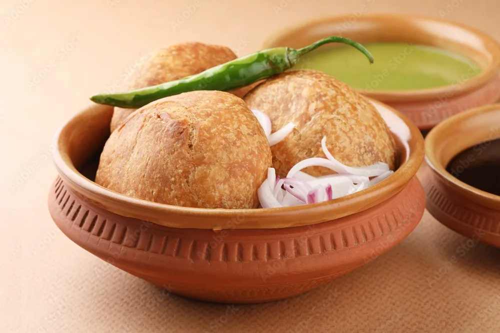 traditional dry fruit kachori also know as mawa kachori.deep fried snack filled with dry fruits