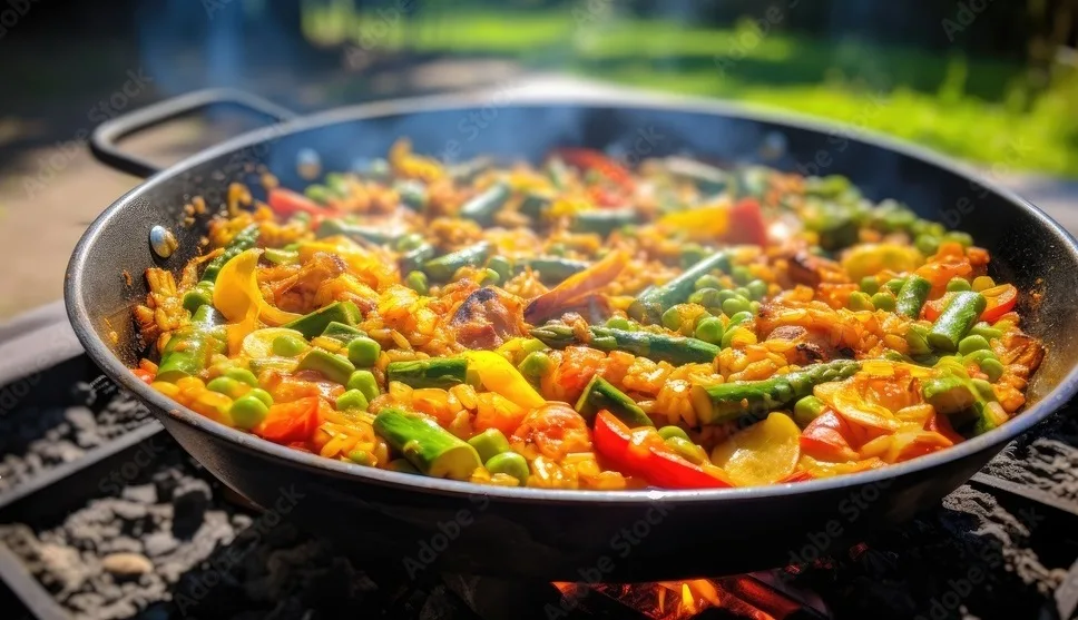 vegetarian paella recipe a spanish delight with an indian twist