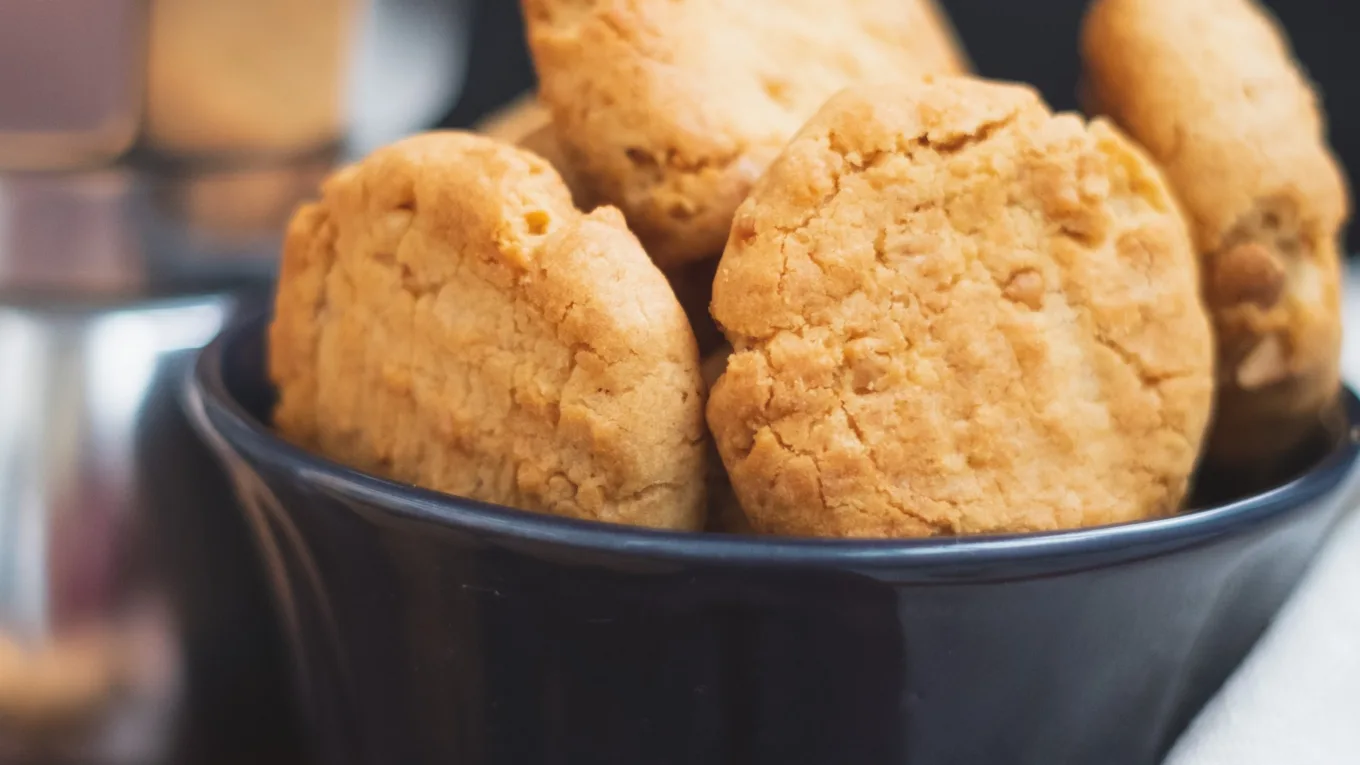 Eggless Peanut Butter Cookies