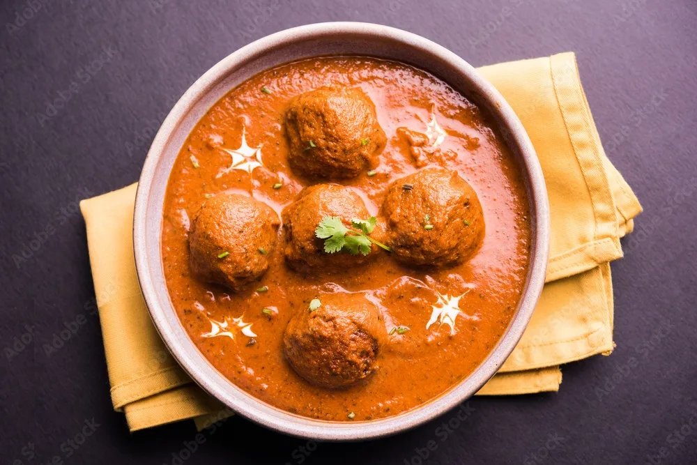 kofta curry classic north indian dish. vegetarian