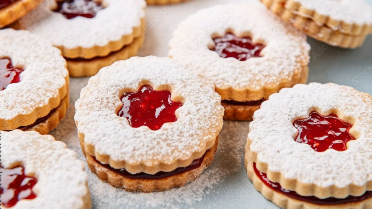Delectable Linzer Cookies Recipe with Shortcrust Pastry and Jam Filling