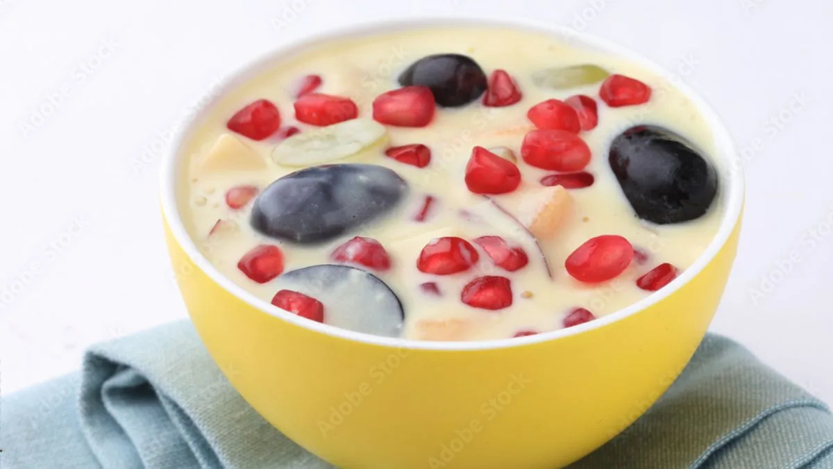 Homemade Fruit Custard Recipe without Custard Powder - Easy and Delicious