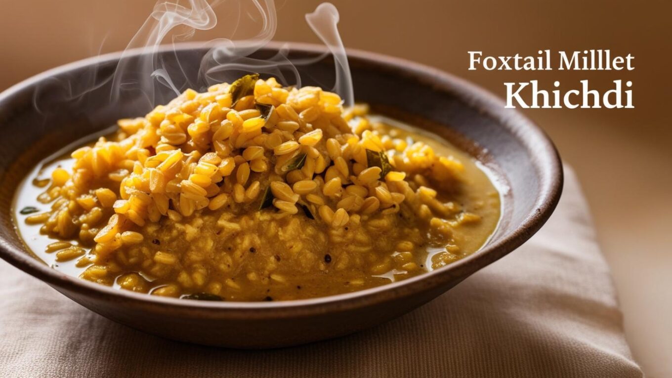 Foxtail Millet Khichdi is a nutritious and comforting Indian dish