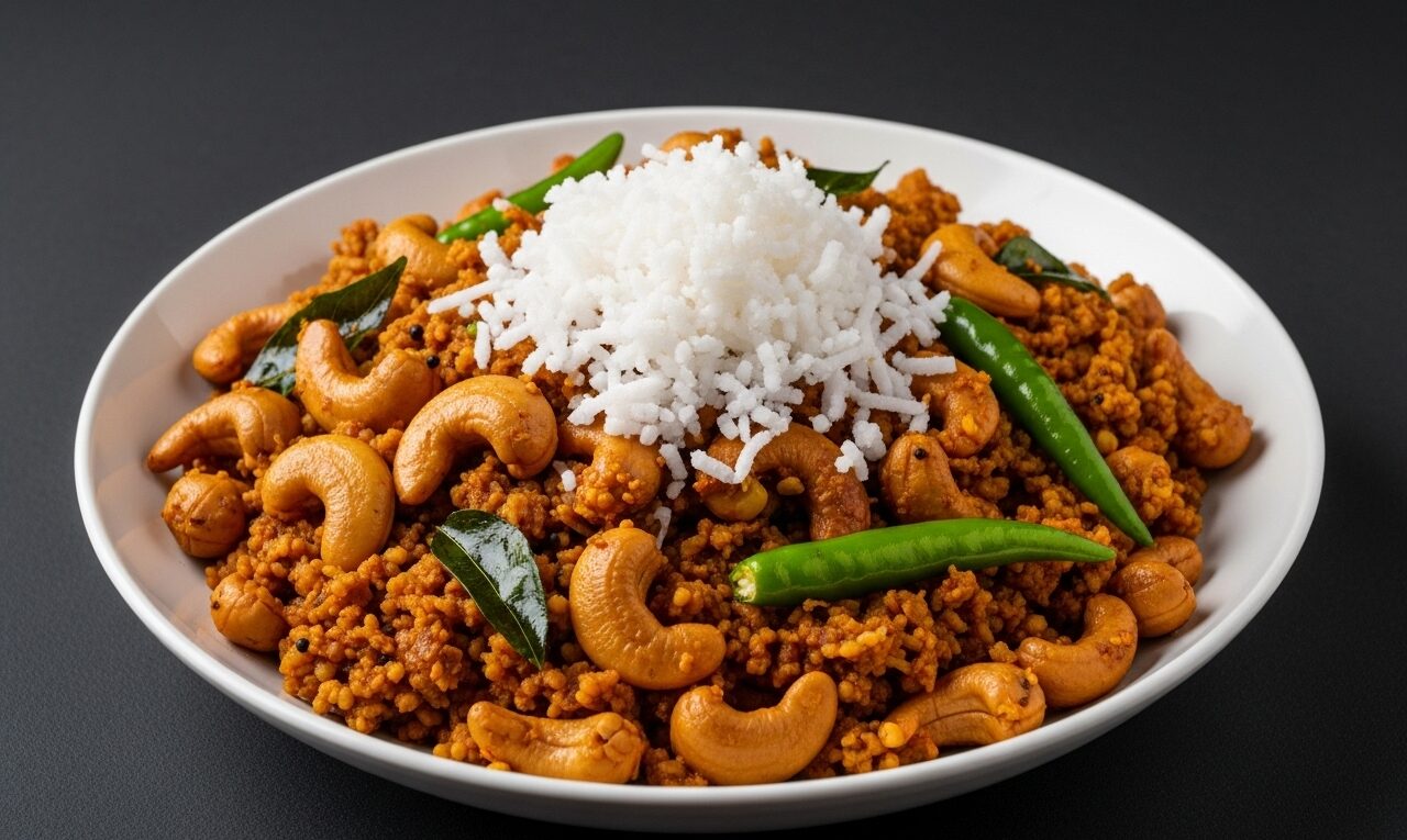 Bibbe Upalary - Authentic Konkani Cashew Nut Stir Fry Recipe