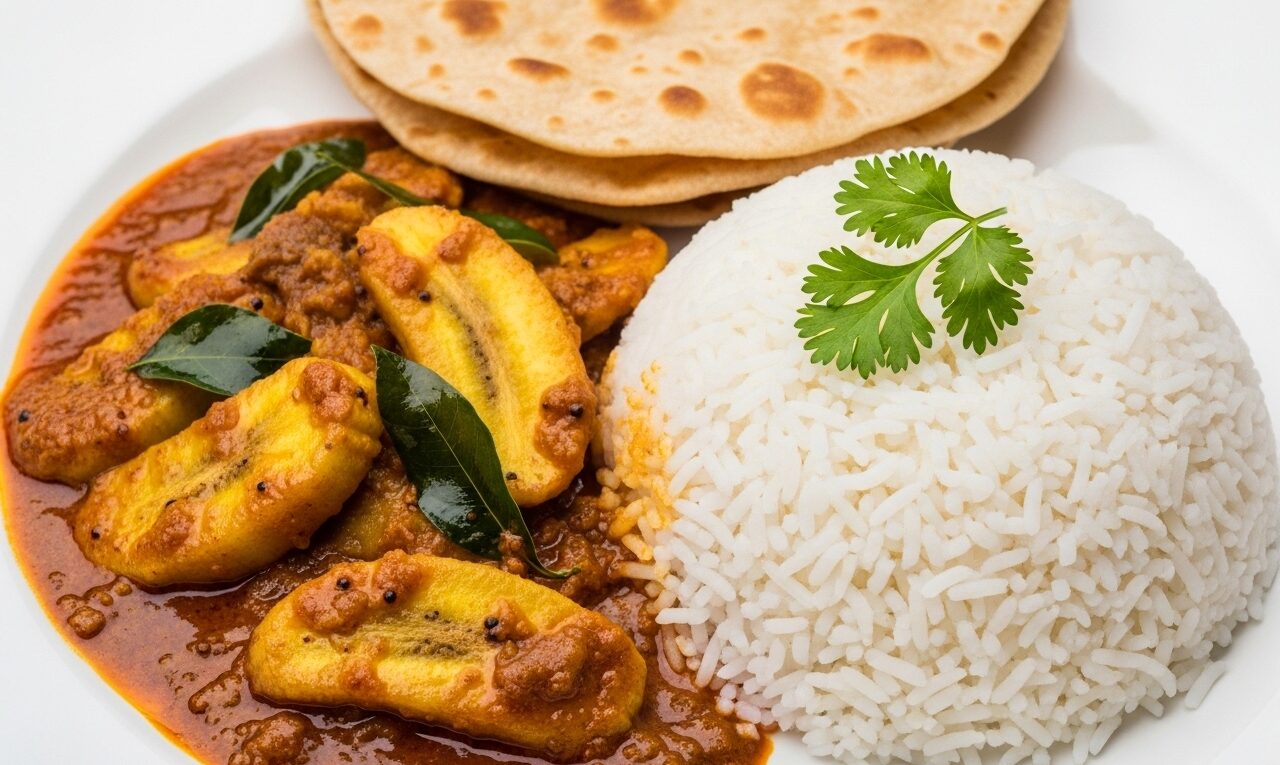 Best Raw Banana Curry (Komal Kohori) with Coconut and Spices Recipe